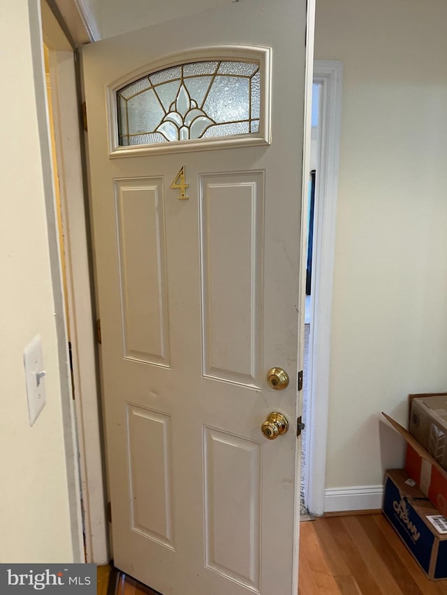 1819 D St NE Unit 1, 2, 3 & 4, Washington, DC 20002 - foyer entrance featuring light wood-style floors and baseboards