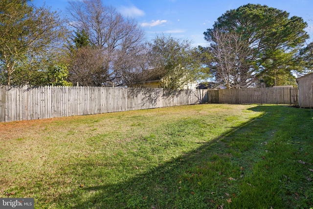 view of yard