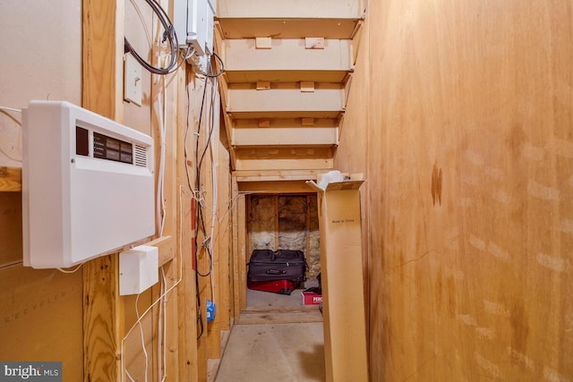 interior space featuring concrete flooring