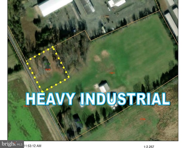 10031 Boteler Rd, Midland, VA 22728 - aerial overview of property's location with property boundaries highlighted