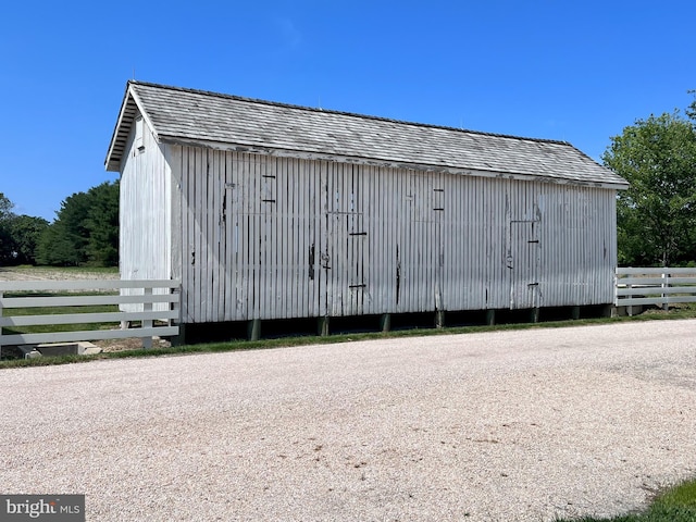 view of outdoor structure