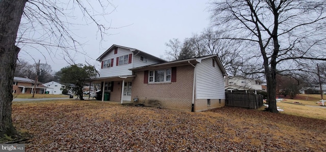 view of front of home