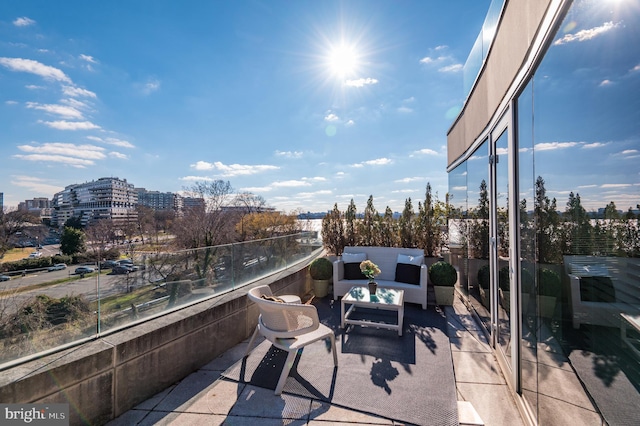 view of patio featuring outdoor lounge area