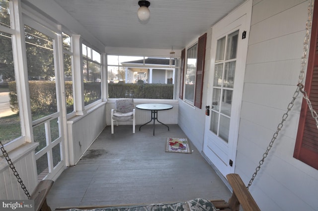 view of sunroom / solarium