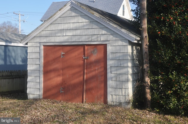 view of outbuilding