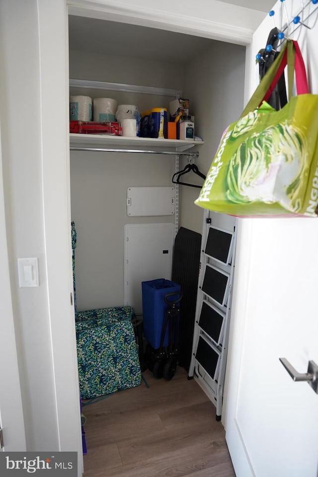 washroom featuring hardwood / wood-style floors