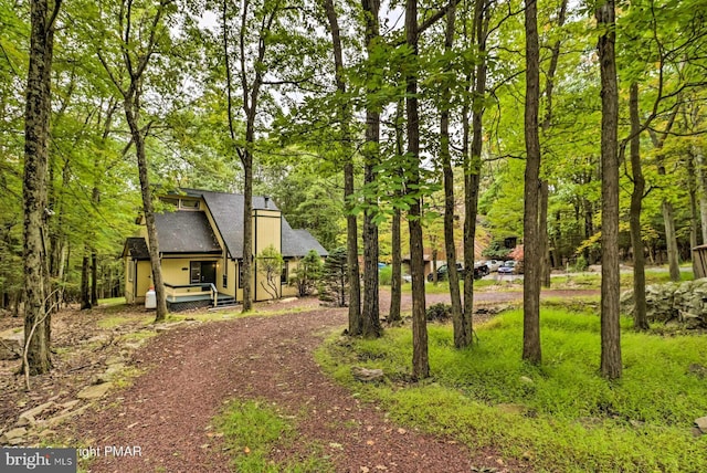 exterior space with a deck