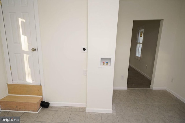 laundry room featuring electric dryer hookup and hookup for a washing machine