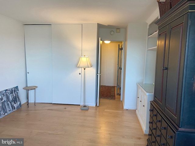 bedroom featuring light hardwood / wood-style flooring