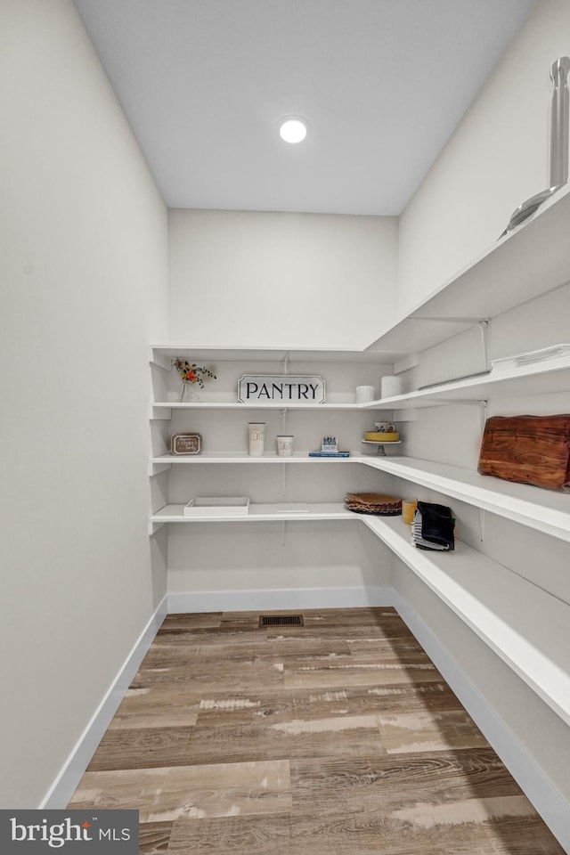 view of pantry