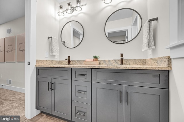 bathroom featuring vanity