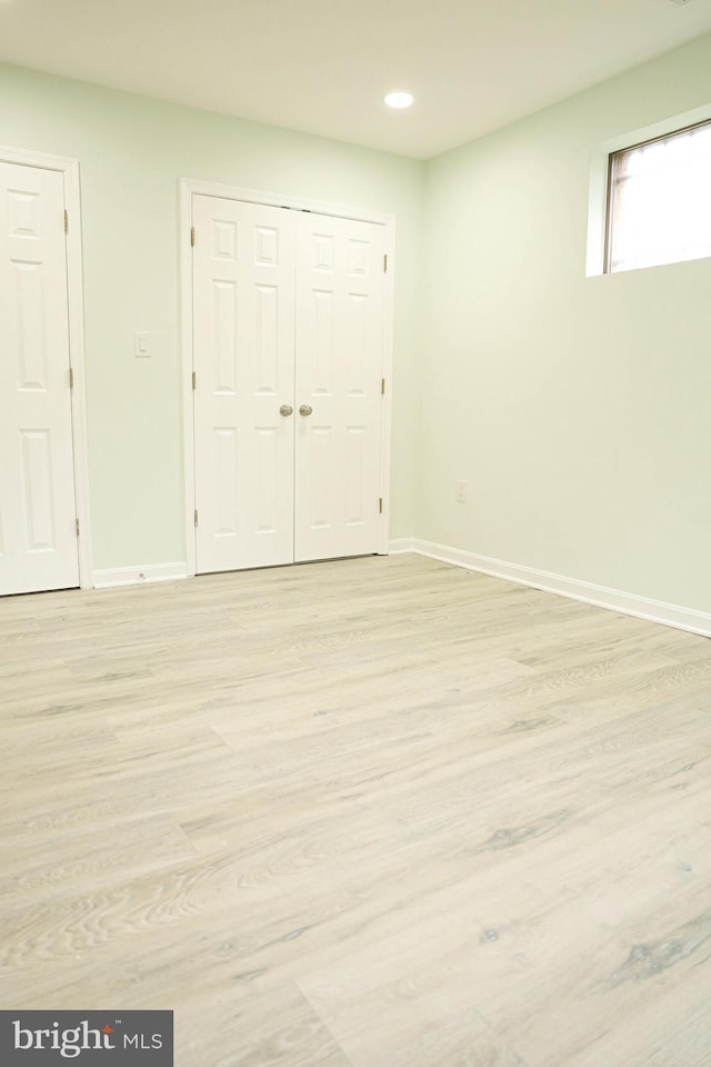 interior space featuring light hardwood / wood-style flooring