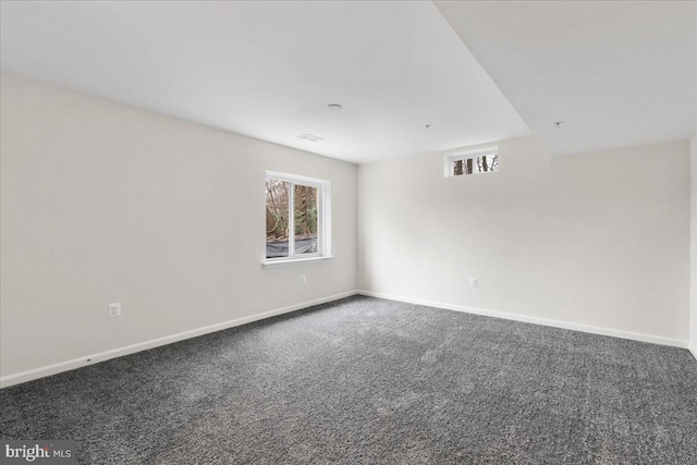 view of carpeted empty room