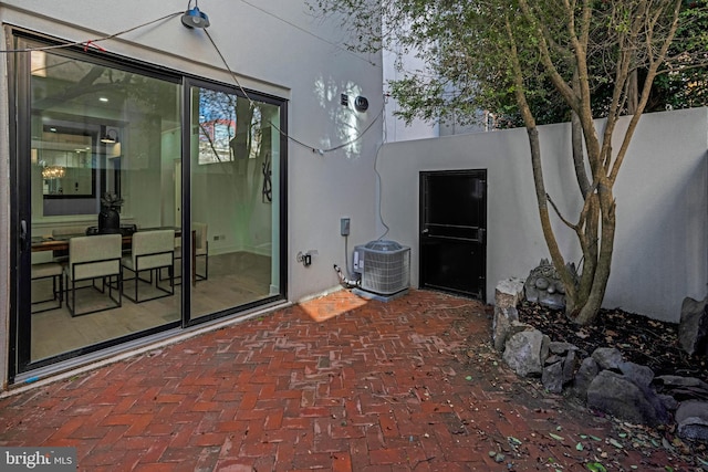 view of patio featuring cooling unit