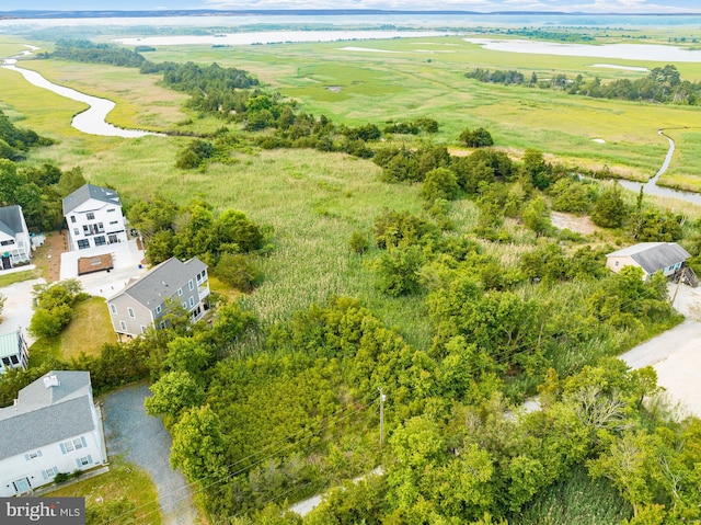 aerial view featuring a rural view