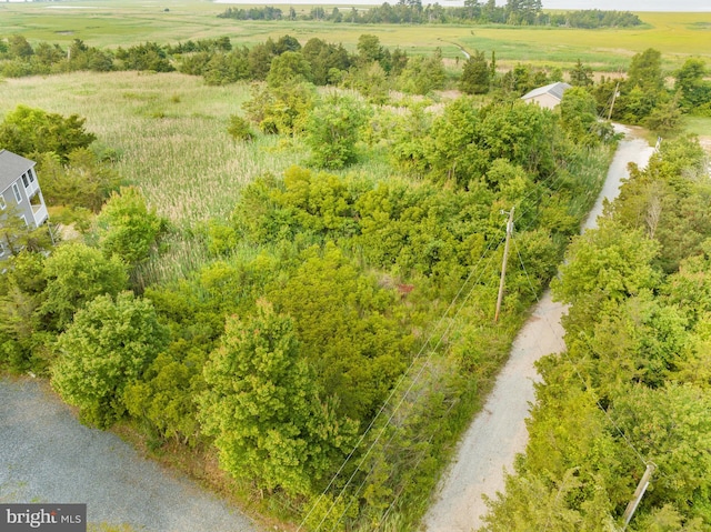 drone / aerial view featuring a rural view