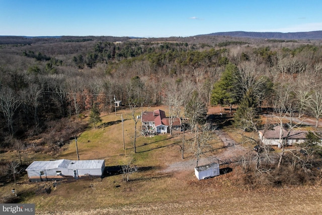 view of aerial view