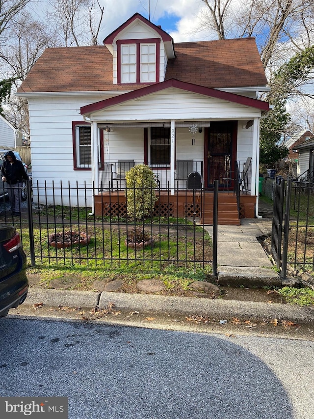 bungalow with covered porch