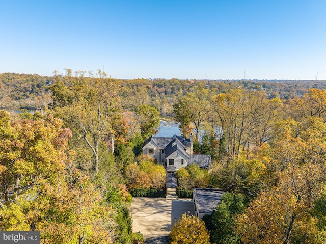 view of aerial view