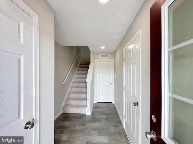 interior space featuring hardwood / wood-style floors