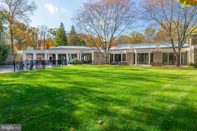 10111 Iron Gate Rd, Potomac, MD 20854 - back of house featuring a lawn