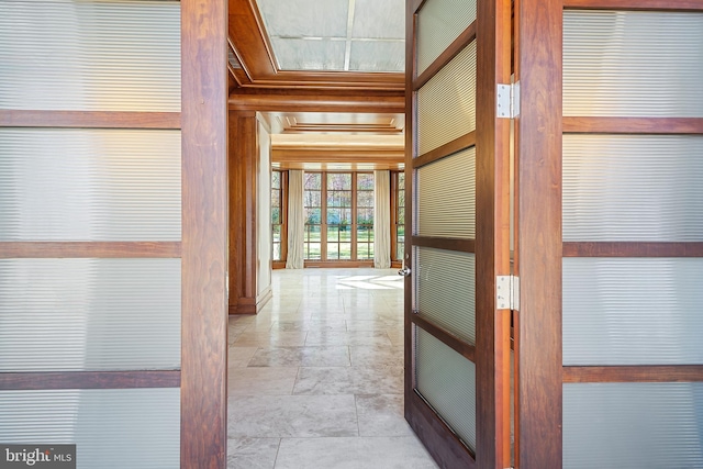 10111 Iron Gate Rd, Potomac, MD 20854 - hall with light tile flooring