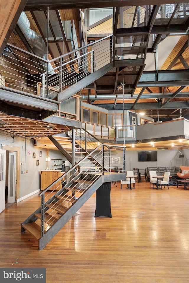 interior space featuring hardwood / wood-style floors