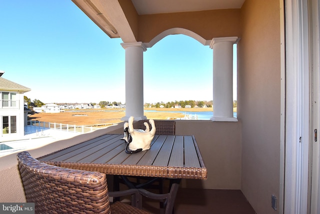 view of balcony