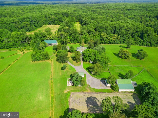 view of aerial view