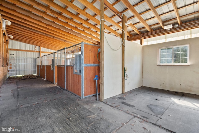 view of horse barn