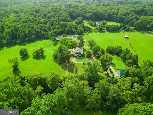 view of aerial view