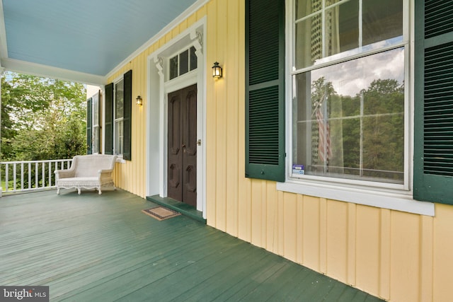 view of wooden terrace