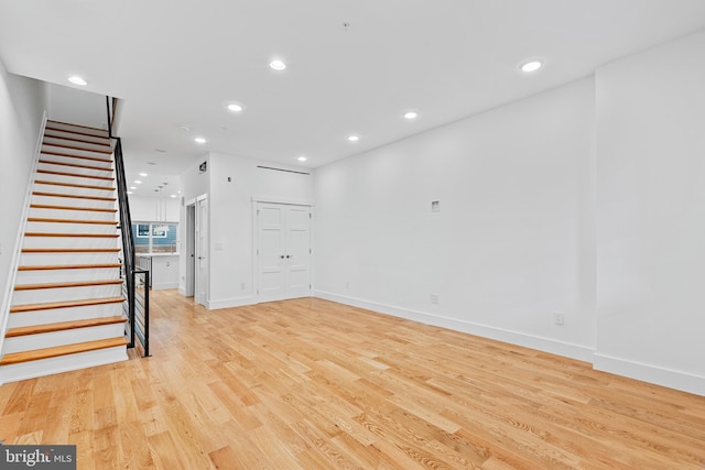 interior space featuring light hardwood / wood-style flooring