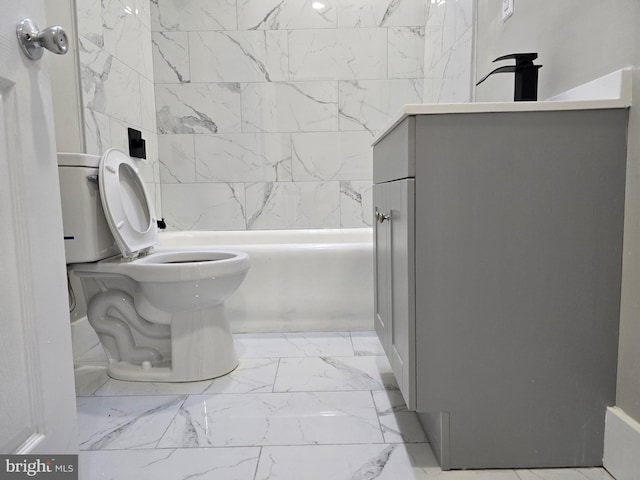 bathroom with toilet and tile floors