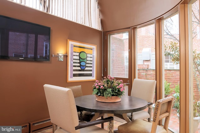 view of dining area