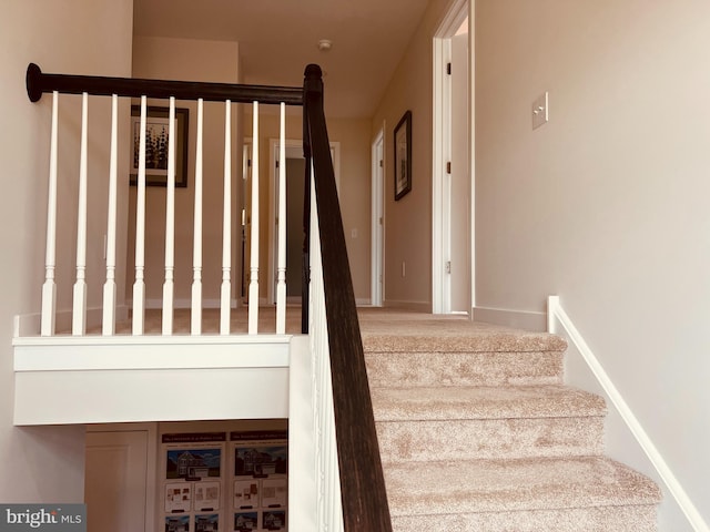 stairs with carpet