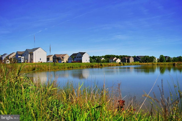 view of property view of water