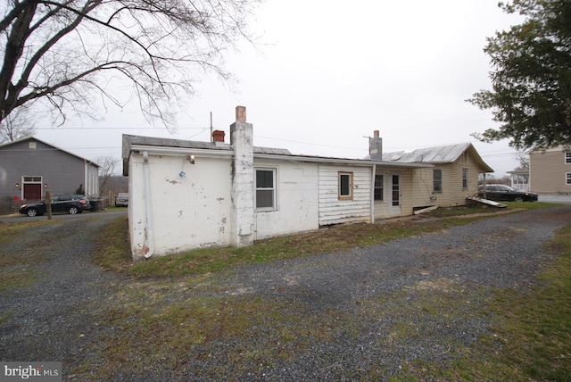 view of rear view of property