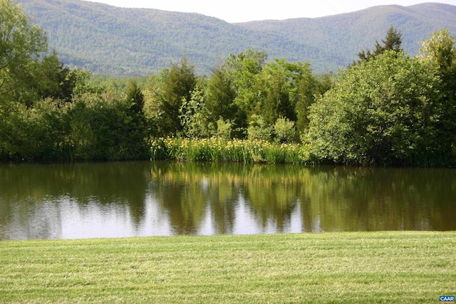 property view of water with a mountain view