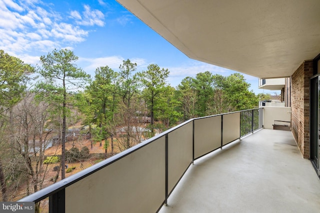 view of balcony