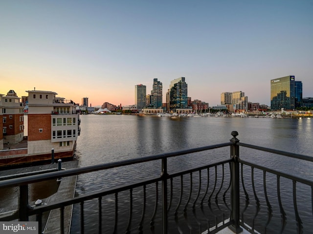 view of water view