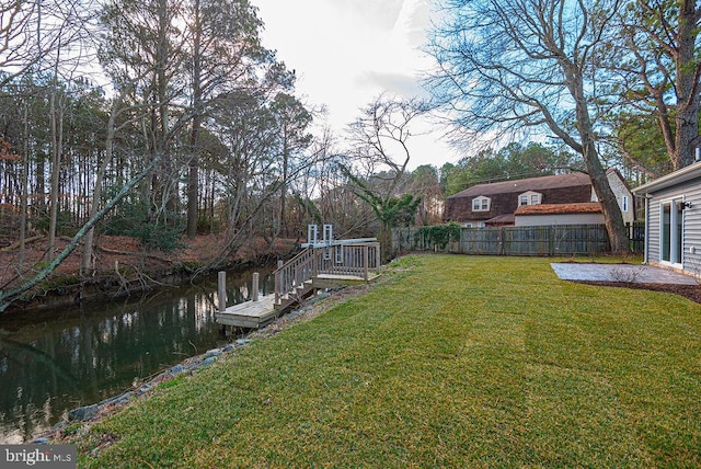 exterior space featuring a water view