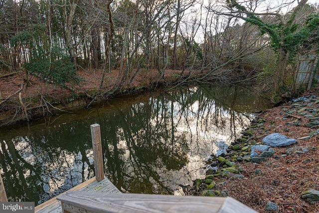 view of water feature