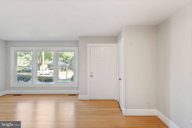 interior space featuring light hardwood / wood-style floors