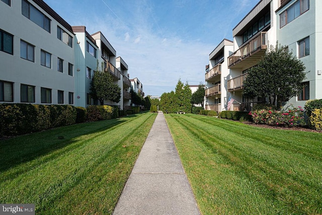 surrounding community featuring a yard