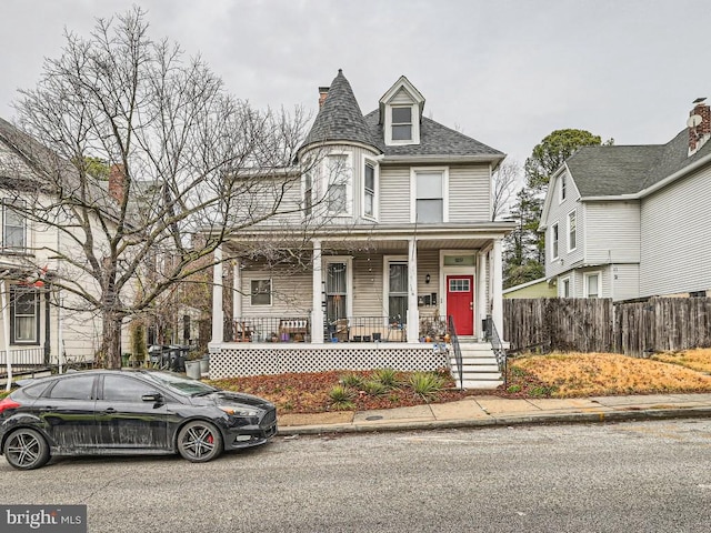 victorian house with a porch