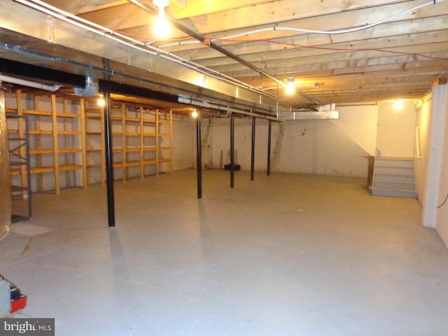 view of basement