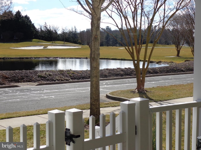 view of water feature