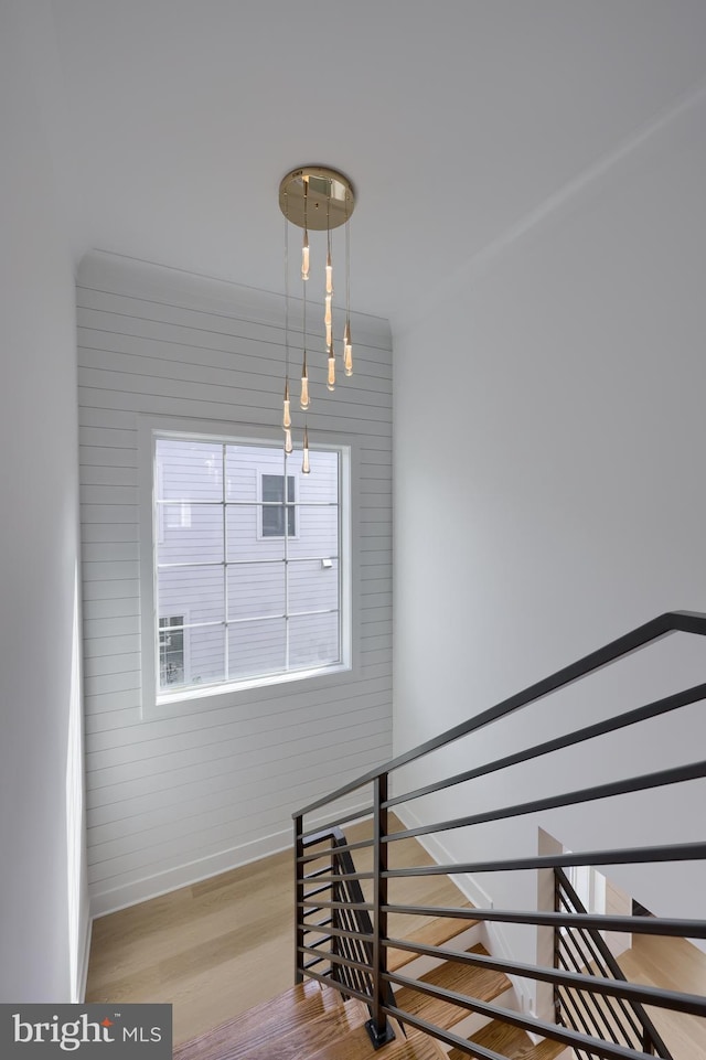 5824 Wild Lilac Dr, Lot East Petersburg, PA 17520 - stairway featuring baseboards and wood finished floors