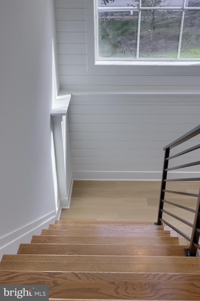 5824 Wild Lilac Dr, Lot East Petersburg, PA 17520 - staircase featuring baseboards and wood finished floors